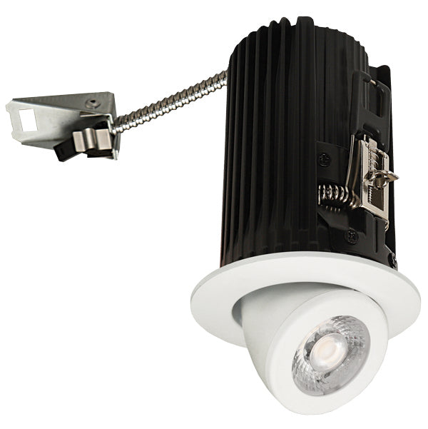 Elco Lighting - E2L97F27W - 2" Round Adjstbl Led Trim 35Deg 120/277V - All White