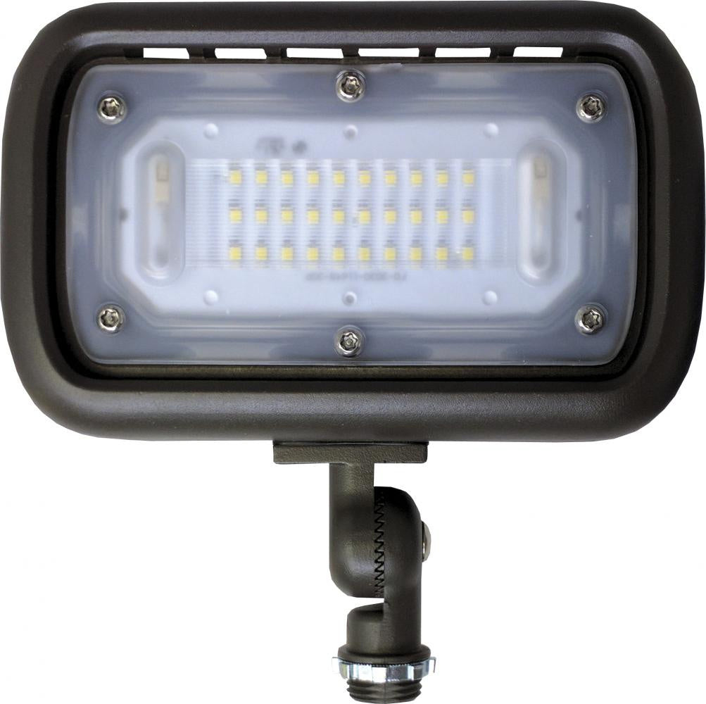 Elco Lighting - EFL30S50WFK - 30W Led Fld Lt 120/277V W/Knuckle 3000Ln - Dark Bronze