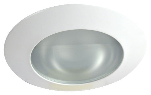 Elco Lighting - EL122W - 6" Shower Trim W/Rflctr And Frosted Lens - All White