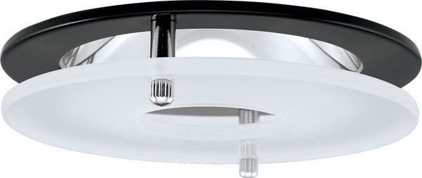 Elco Lighting - EL1426B - 4" Rflctr Trim W/Sspndd Frstd Gls - Black Ring