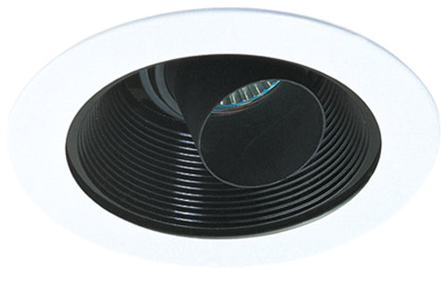 Elco Lighting - EL1431B - 4" Lv Adjstble Trm - Black with White Trim