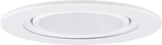 Elco Lighting - EL1433W - 4" Gimbal For Mr-16 W/Bfl - All White