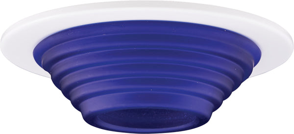 Elco Lighting - EL1453BL - 4" Blue Glas Lv Trim - Blue