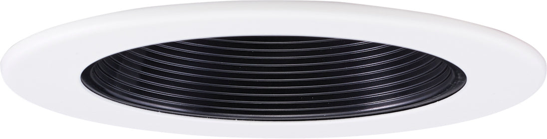 Elco Lighting - EL1493B - 4" Low Voltage Baffle - Black with White Trim