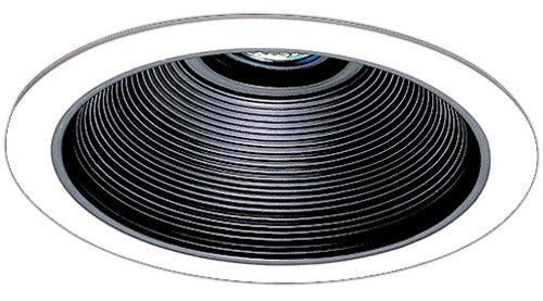 Elco Lighting - EL1530B - Bafl W/Trnsfrmr - Black with White Trim