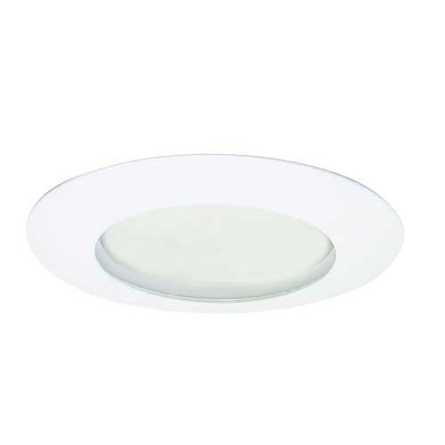 Elco Lighting - EL19SH - 6" Shower Trim W/Clear Lens - White Lexan