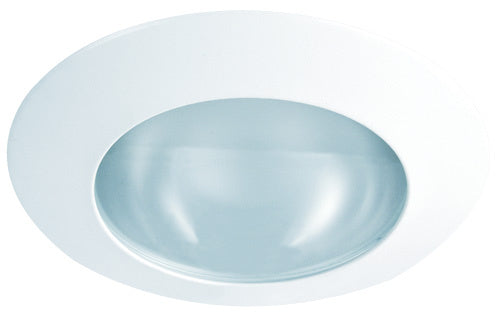 Elco Lighting - EL22W - 6" Shower Trim W/Frosted Lens - All White