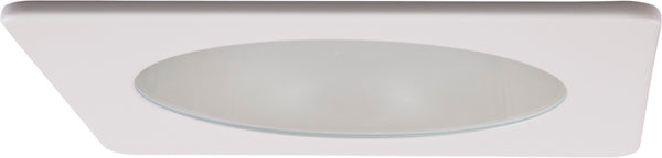 Elco Lighting - EL2312W - 3" Sqr Trim W/Frosted Lens - White w/Frosted Lens