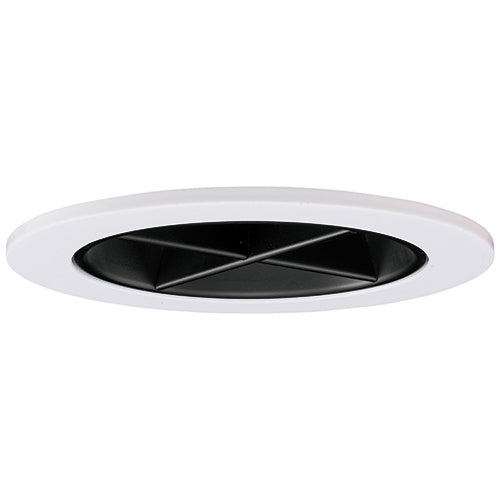 Elco Lighting - EL2644B - 3" Lv Cross Blade - Black with White Trim