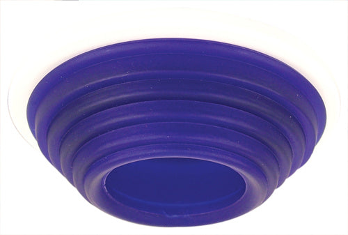 Elco Lighting - EL2653BL - 3" Rnd Stppd Glss In Blue - Blue with White Trim