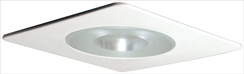 Elco Lighting - EL29115W - 4" Sqr Shwr Trm W/Rflct & Frst Pinhl Gls - All White