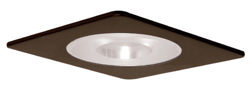 Elco Lighting - EL2915BZ - 4"Line Vltg Sqr Trim W/Frstd Pinhole Gls - All Bronze