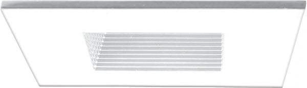 Elco Lighting - EL2984W - 4" Line Voltage Square Trim Diecast Bffl - All White