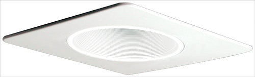 Elco Lighting - EL2994W - 4" Line Vltg Sqr Trim Phenolic Bffl - All White