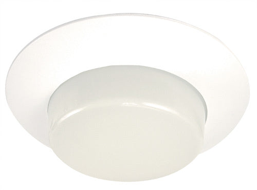 Elco Lighting - EL316SH - 6" Drop Opal Shwr Trim W/ Rflctr Plstc - All White