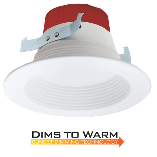 Elco Lighting - EL410SDW - 10W 4" Led Bffl Trm Dim To Warm 18-30K - All White