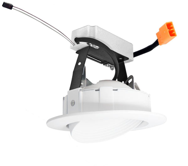 Elco Lighting - EL41427DXW - 4" Gimbal Dimmable 0-10V 700Lmn 27K - All White