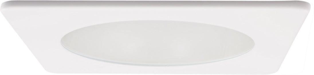 Elco Lighting - EL4512W - 4" Sqr Rflctr W/3 Frstd Glass Optic Lens - All White