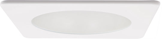 Elco Lighting - EL4512W - 4" Sqr Rflctr W/3 Frstd Glass Optic Lens - All White