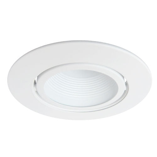 Elco Lighting - EL523W - 5" Adjstbl Wht Bffl W/Lmphldr Par20 - All White