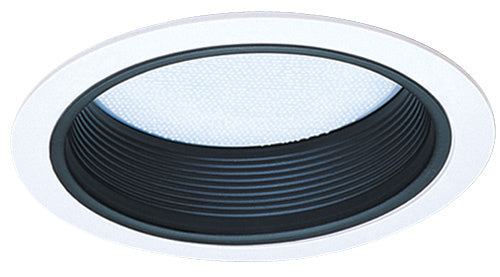 Elco Lighting - EL542B - 5" Rgrsd Albalite Lens W/Blk Bffl - Black with White Trim