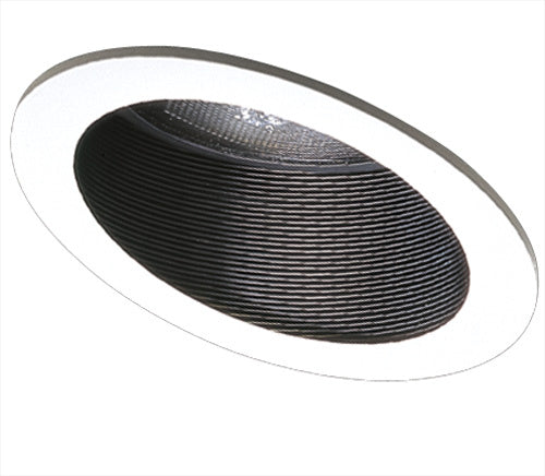 Elco Lighting - EL624B - 6" Slope Ceiling Baffle Par 30 - Black with White Trim