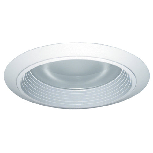 Elco Lighting - EL7422W - 6" Bffl Trim W/Rgrssd Frstd Lens - White