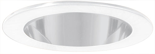 Elco Lighting - EL9111W - 4" Shwr Trim W/Rflctr W/Clr Lens - All White