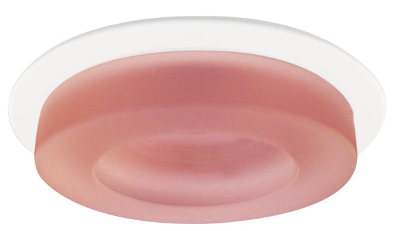 Elco Lighting - EL952R - 4" Frosted Glass Trim Red - Red w/White Ring