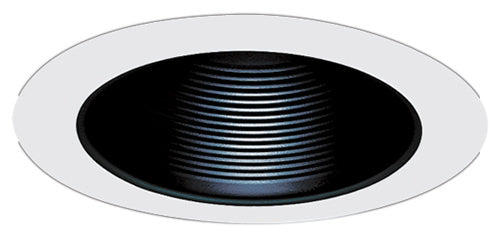 Elco Lighting - ELM530B - 5" Blk Mtl Bafl Trm - Black with White Trim