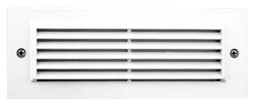 Elco Lighting - ELST81W - Die Cast Led Step Light Louver Face Plte - All White