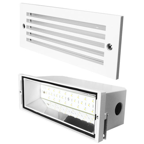 Elco Lighting - ELST82W - Die Cast Led Step Light Grill Face Plte - All White