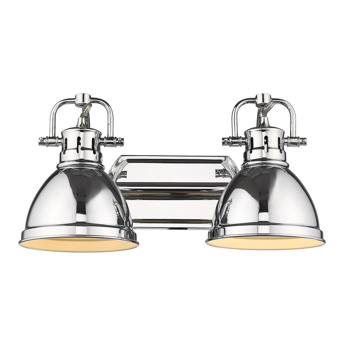 Golden - 3602-BA2 CH-CH - Two Light Bath Vanity - Duncan CH - Chrome