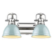 Golden - 3602-BA2 CH-SF - Two Light Bath Vanity - Duncan CH - Chrome