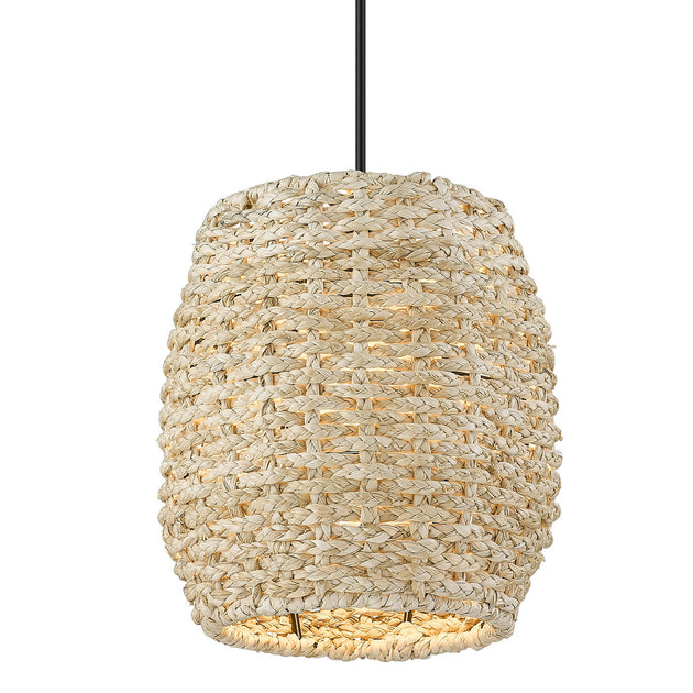 Golden - 6810-M1L BLK-CR - One Light Mini Pendant - Cheyanne - Matte Black