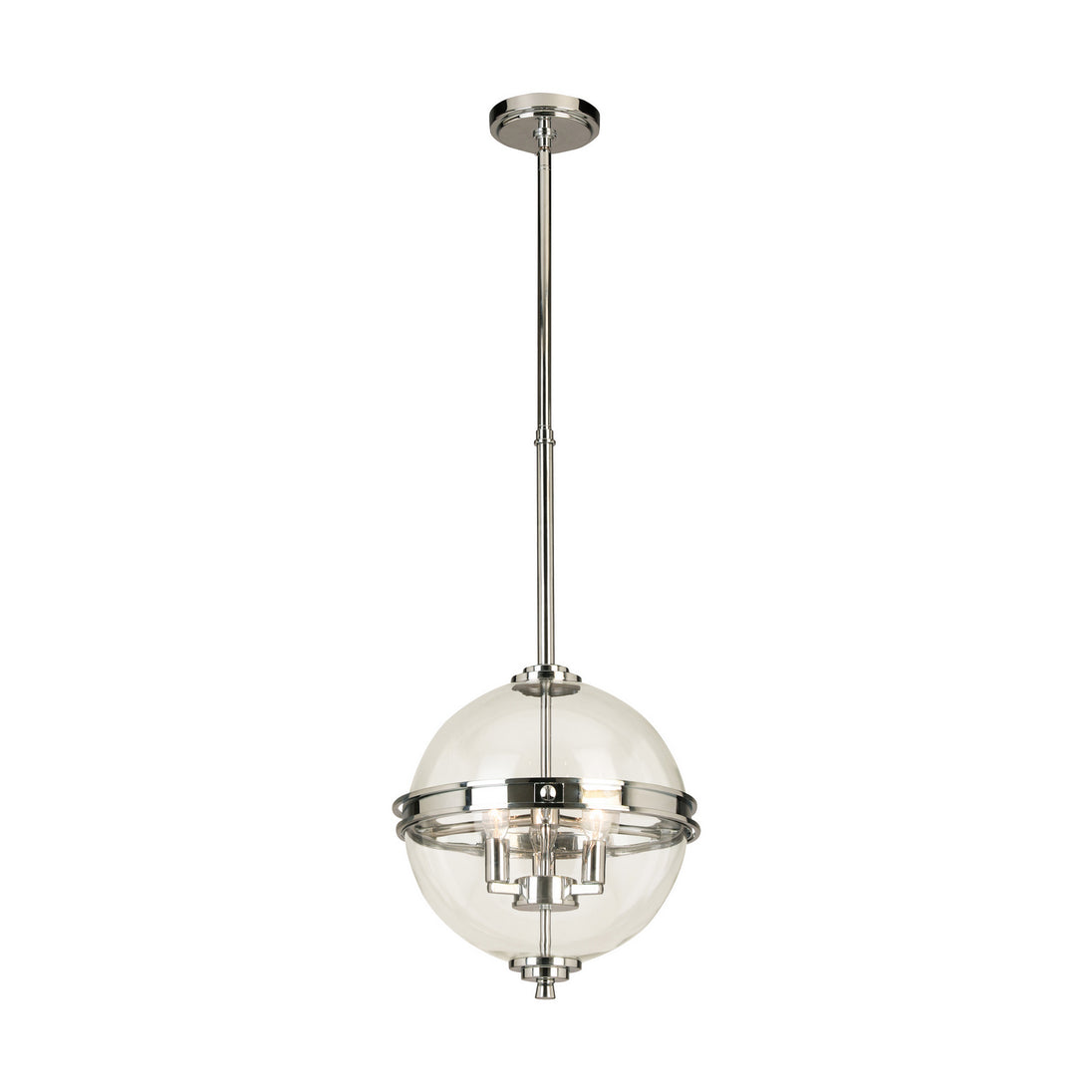 Eglo USA - 204701A - Three Light Pendant - Cecilia - Chrome