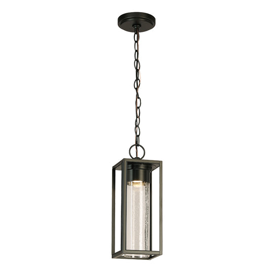 Eglo USA - 204707A - LED Outdoor Pendant - Walker Hill - Matte Black