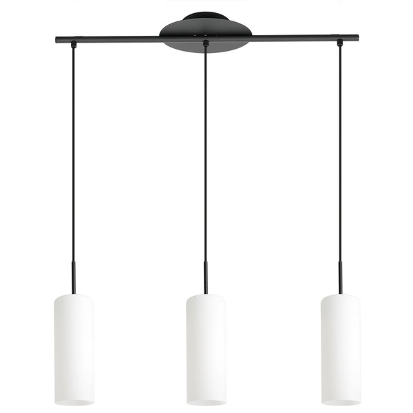 Eglo USA - 205132A - Three Light Pendant - Troy 3 - Structured Black