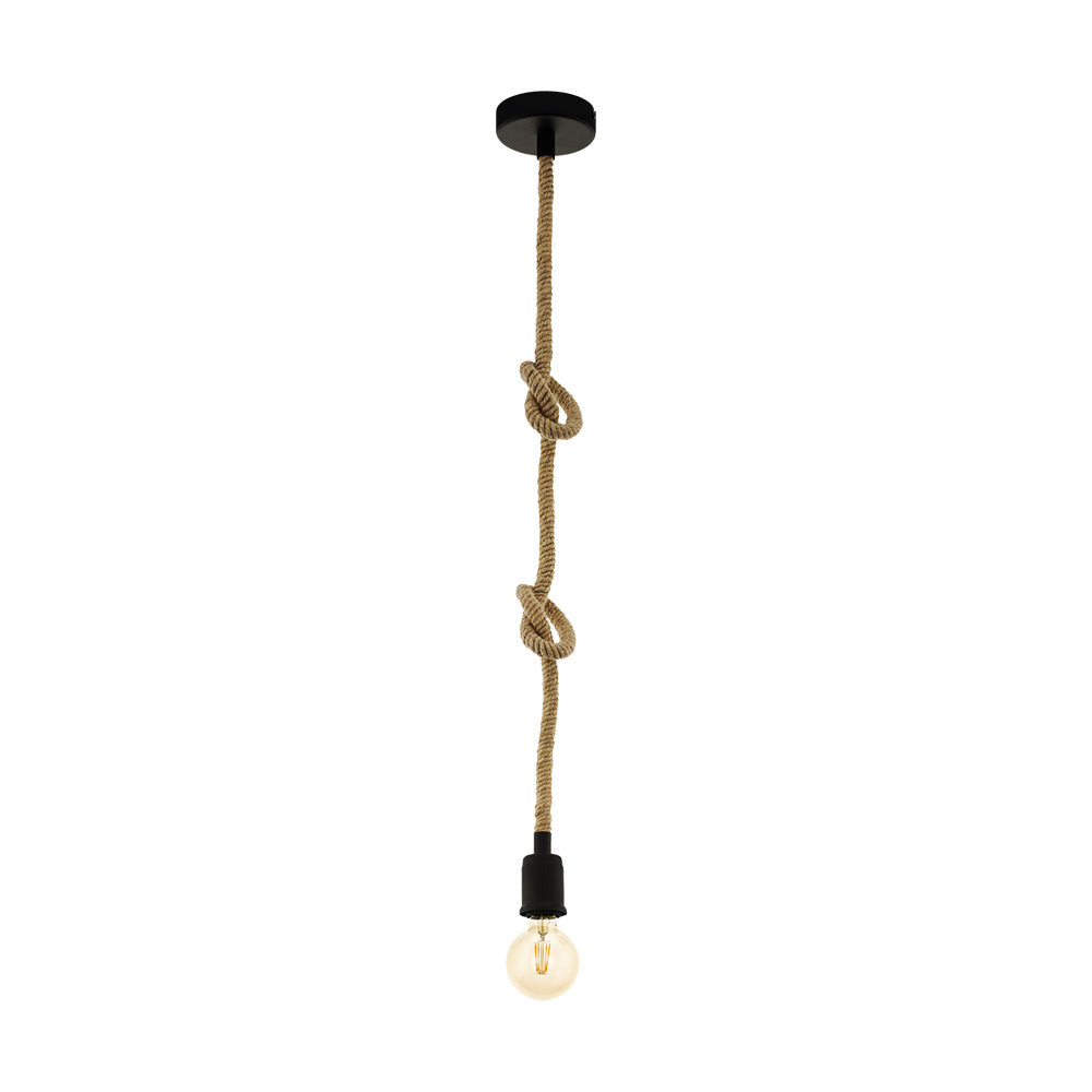 Eglo USA - 43256A - One Light Pendant - Rampside - Black