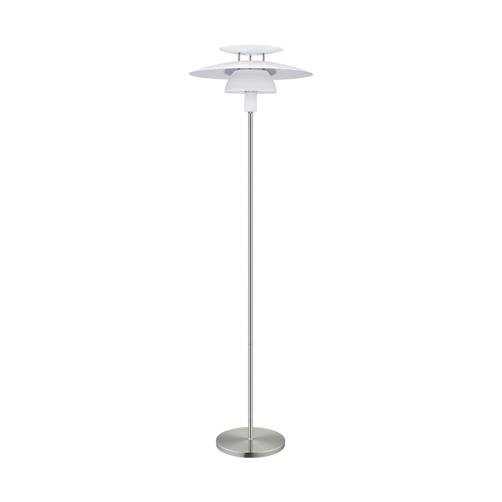 Eglo USA - 98389A - One Light Floor Lamp - Brenda - Satin Nickel