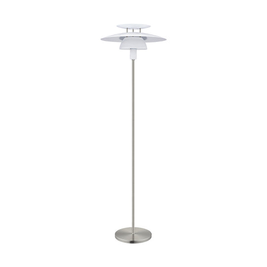 Eglo USA - 98389A - One Light Floor Lamp - Brenda - Satin Nickel