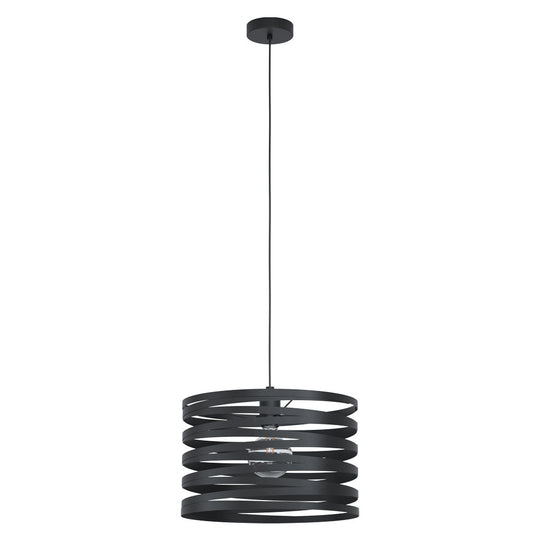 Eglo USA - 99345A - One Light Pendant - Cremella - Black