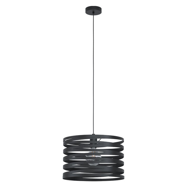 Eglo USA - 99345A - One Light Pendant - Cremella - Black