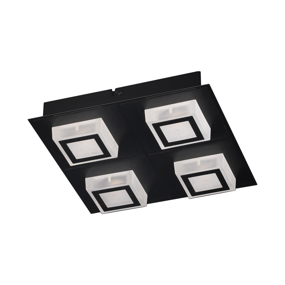 Eglo USA - 99364A - LED Ceiling Mount - Masiano 1 - Black