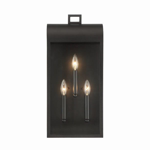 Eurofase - 41968-017 - Three Light Outdoor Wall Sconce - Sawyer - Satin Black