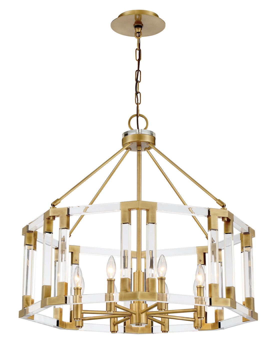 Metropolitan - N7358-790 - Eight Lights Chandelier - Prima Vista - Aged Antique Brass