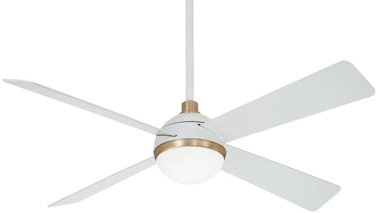 Minka Aire - F623L-WHF/SBR - 54"Ceiling Fan - Orb Led - Flat White