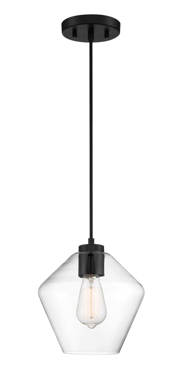 Minka-Lavery - 2337-66A - One Light Pendant - Clarity - Coal