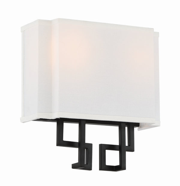 Minka-Lavery - 2952-572 - Two Light Wall Sconce - Upham Estates - Coal W/Polished Nickel Highlig