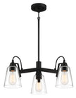 Minka-Lavery - 3993-66A - Three Light Chandelier - Beckonridge - Coal